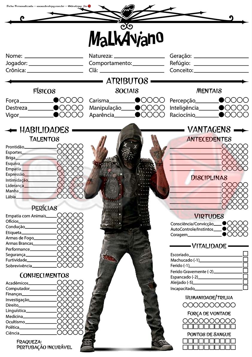 Fichas Rpg De Mesa